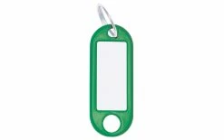 WEDO Porte-clés 18 Mm Avec Anneau, Vert, 100 Pièces - Protection D'objets De Valeur