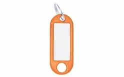WEDO Porte-clés 18 Mm Avec Bague, Orange, 100 Pièces - Protection D'objets De Valeur
