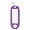 WEDO Porte-clés 18 Mm Avec Bague, Violette, 100 Pièces - Protection D'objets De Valeur