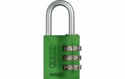 Abus Serrure à Combinaison 145/30 Lock-Tag Vert Aluminium - Protection D'objets De Valeur