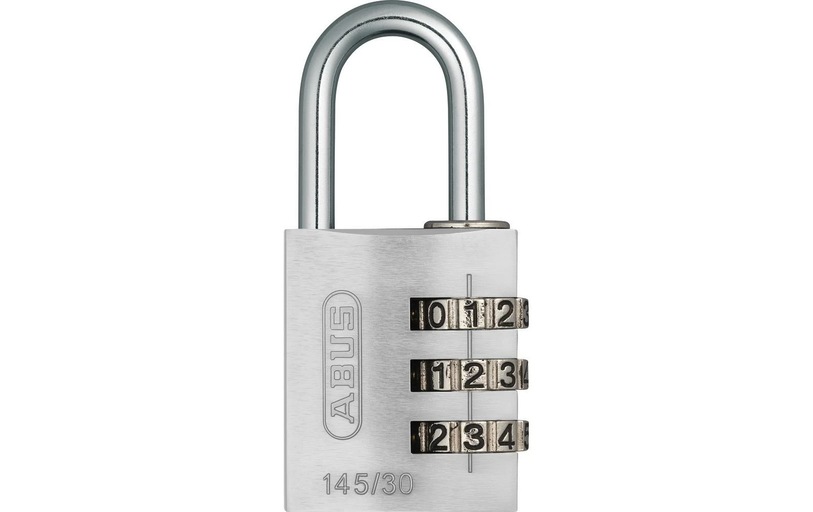 Abus Serrure à Combinaison 145/30 Lock-Tag Argenté Aluminium - Protection D'objets De Valeur