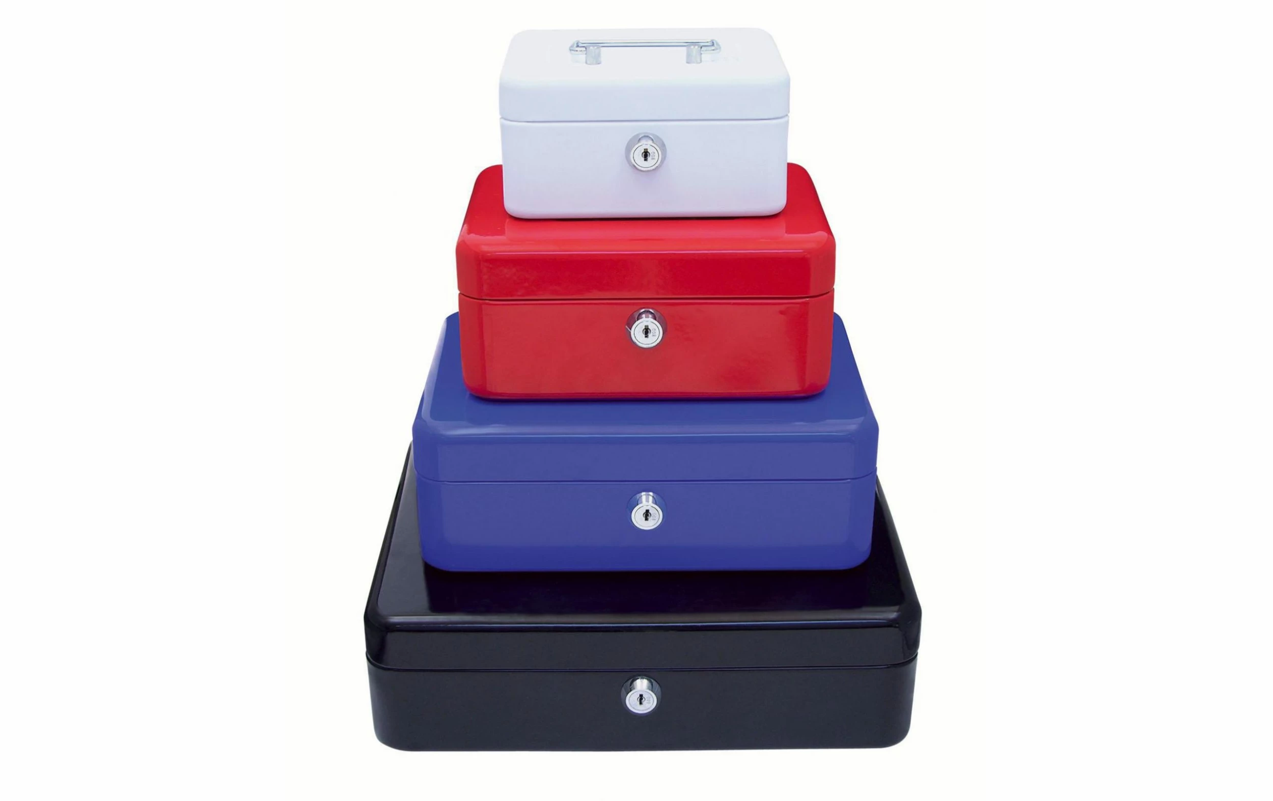 WEDO Caisse Ă Monnaie 5 Compartiments, Rouge - Protection D'objets De Valeur â Image 3