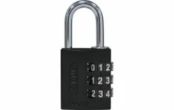 Abus Serrure à Combinaison 144/30 B/DFNLI Noir Aluminium - Protection D'objets De Valeur