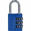 Abus Serrure à Combinaison 144/30 B/DFNLI Bleu Aluminium - Protection D'objets De Valeur