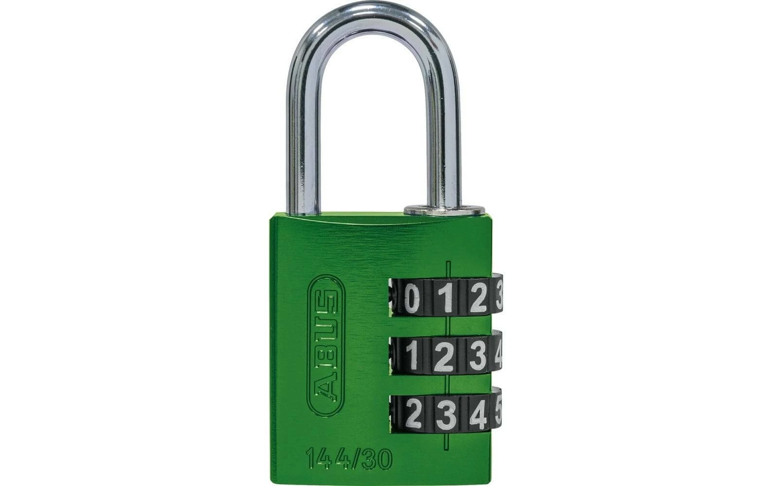 Abus Serrure à Combinaison 144/30 B/DFNLI Vert Aluminium - Protection D'objets De Valeur