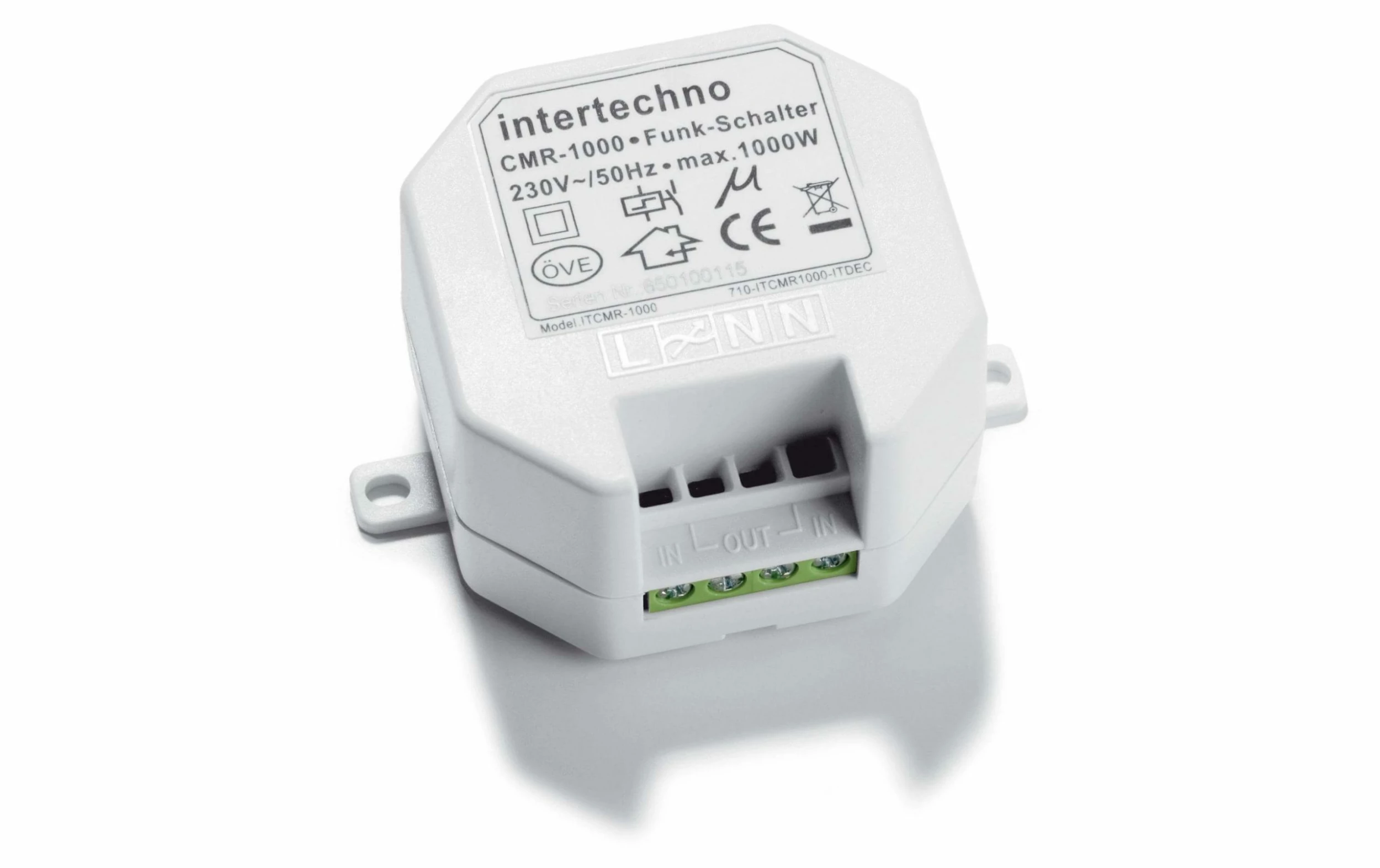 Intertechno Interrupteur Encastré Radio CMR-1000 - Smart Home