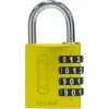 Abus Serrure à Combinaison 144/40 Jaune - Protection D'objets De Valeur
