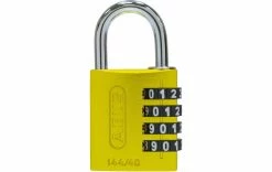 Abus Serrure à Combinaison 144/40 Jaune - Protection D'objets De Valeur