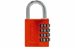 Abus Serrure à Combinaison 144/40 Orange - Protection D'objets De Valeur