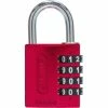 Abus Serrure à Combinaison 144/40 Rouge - Protection D'objets De Valeur